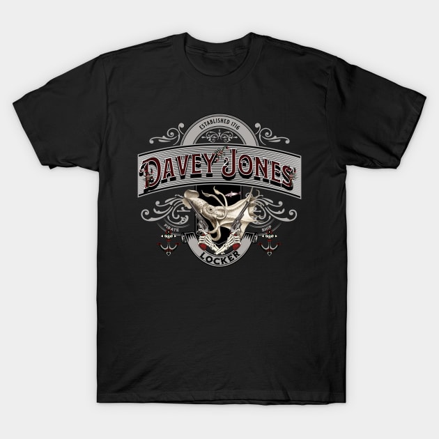 Davey Jones Locker Pirate Ship T-Shirt by Bootylicious